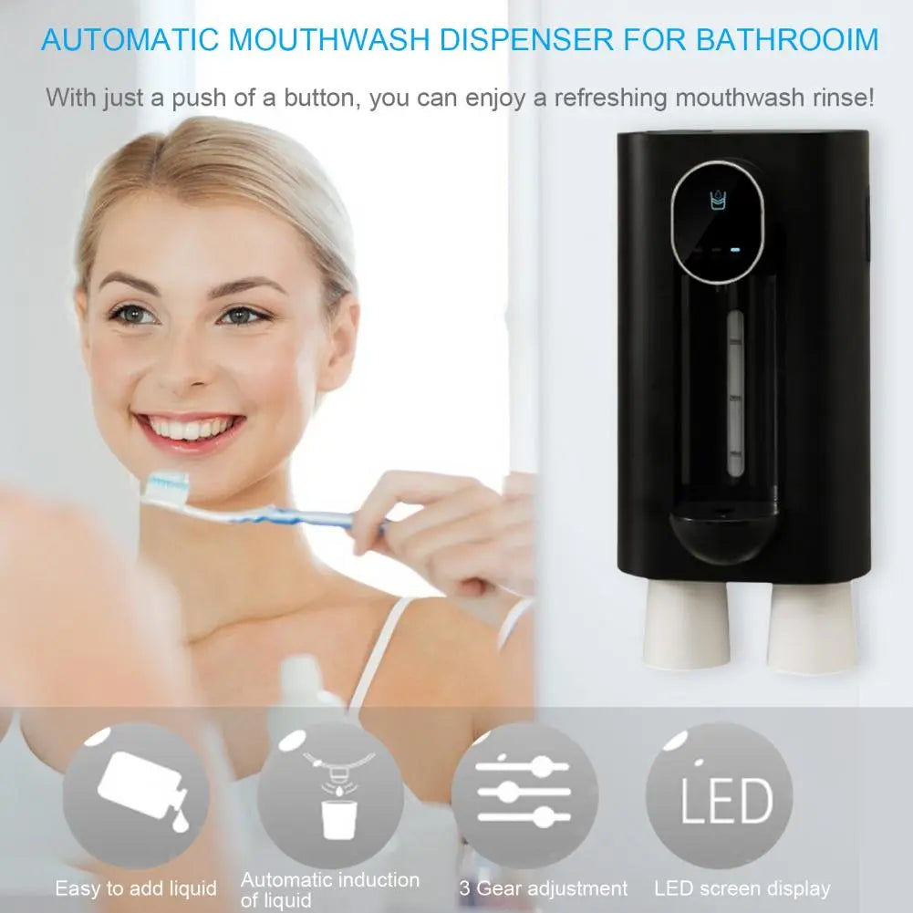 Automatic mouthwash dispenser 