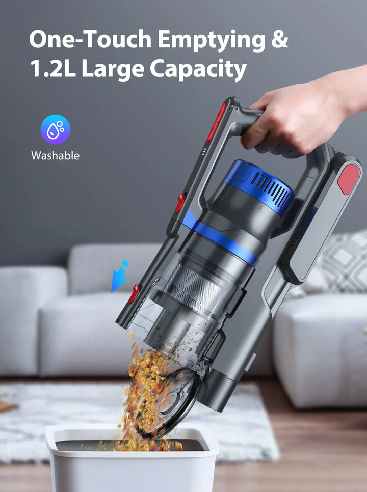 BUTURE JR500 Cordless vacuum cleaner with LED anti-tangle electric brush 